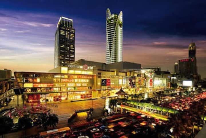 Cozy 1Br Walk To Bts And Airport Rail Link Close To Malls T Бангкок Экстерьер фото